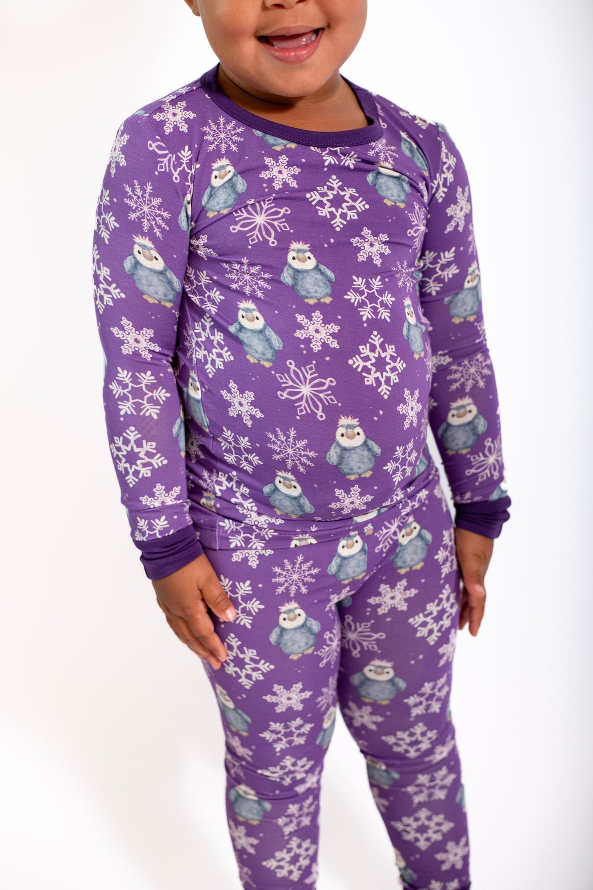 My First Snow Fall- Penguin 2 Piece Pajamas
