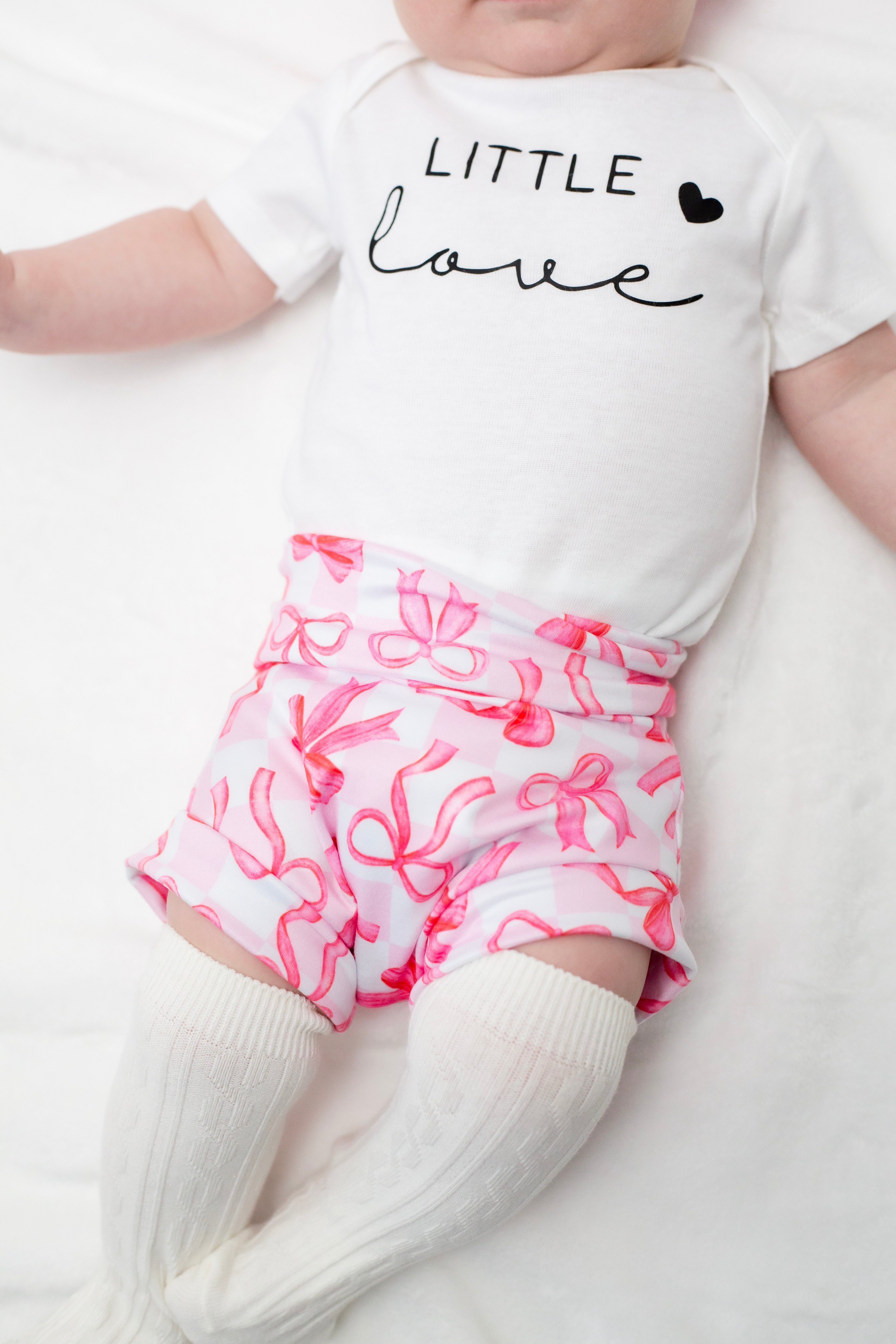 Little Love Pink Bow Bummies Set