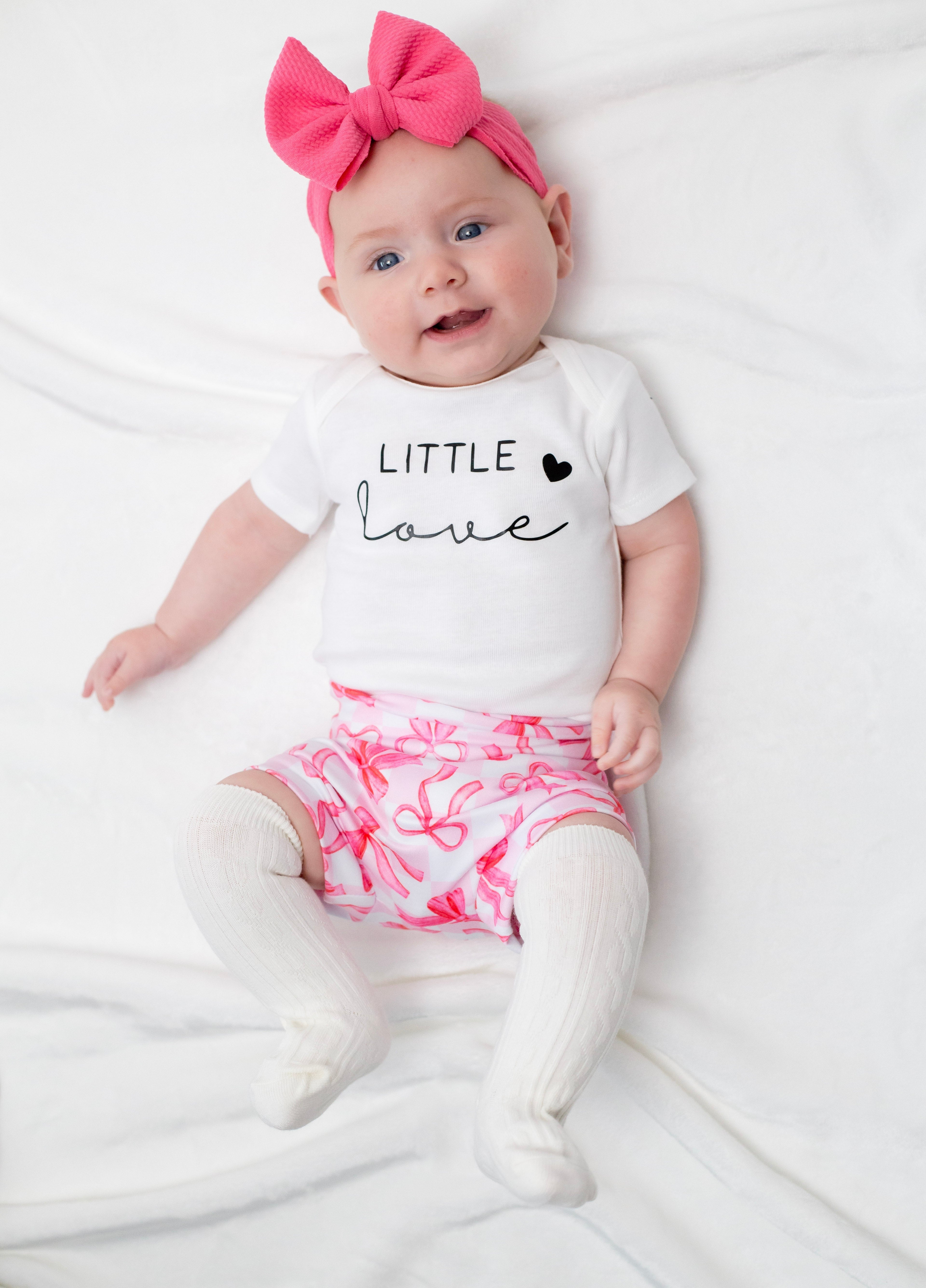 Little Love Pink Bow Bummies Set