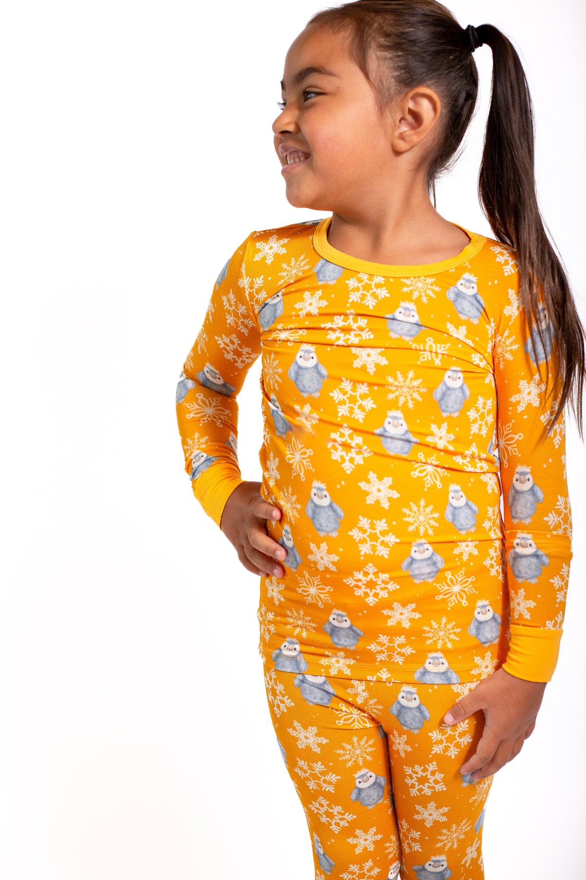 My First Snow Fall- Penguin 2 Piece Pajamas