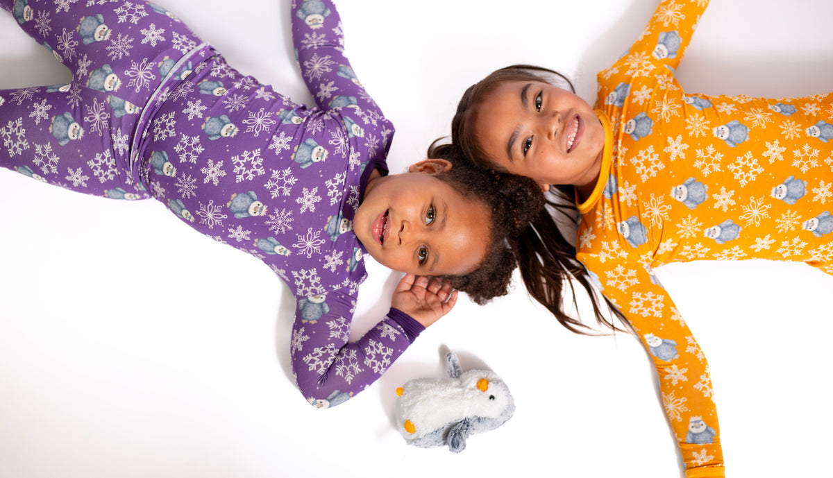 My First Snow Fall- Penguin 2 Piece Pajamas