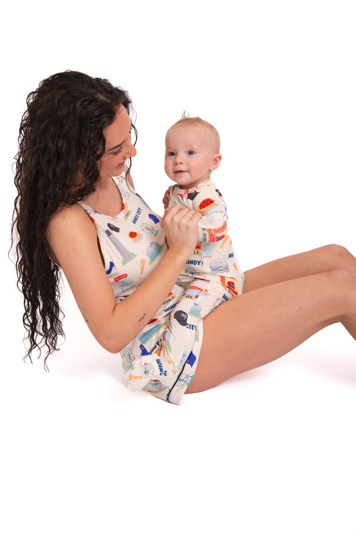 Windy City Chicago Bamboo Tank & Shorts Pajama Set | Women’s Luxury Cooling Sleepwear