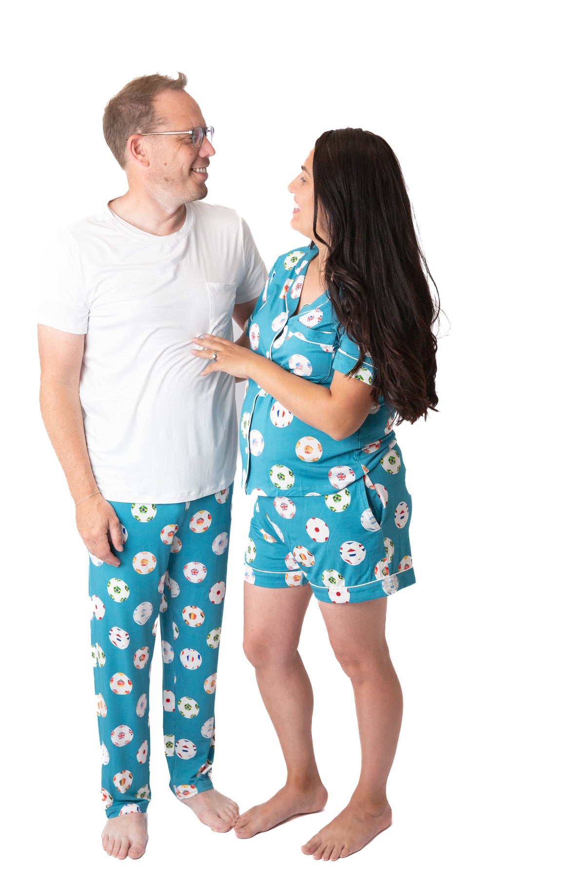 My First Soccer Match Men’s Bamboo Pajamas | Soccer Sleepwear Set