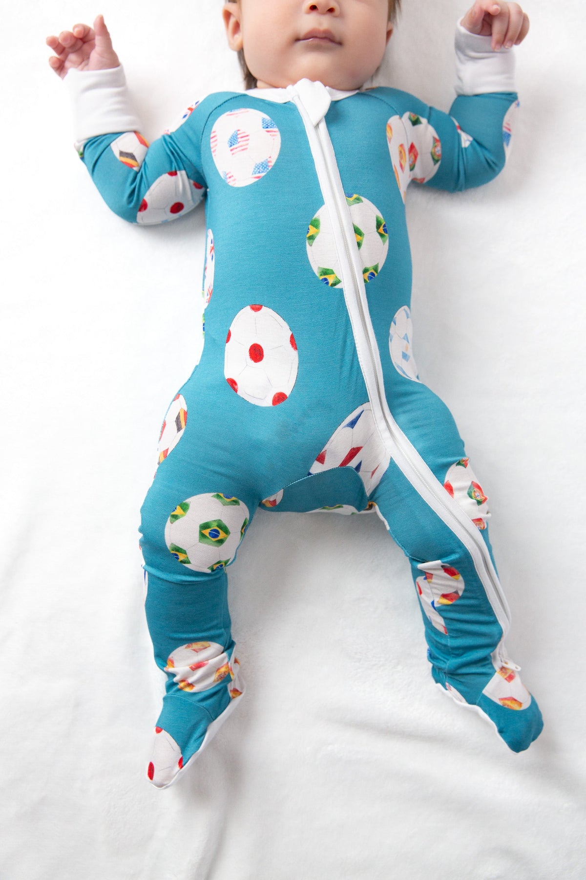 My Soccer Outfit Bamboo Baby Onesie | Soccer Baby Outfit