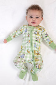 Vintage Pooh Convertible Footie