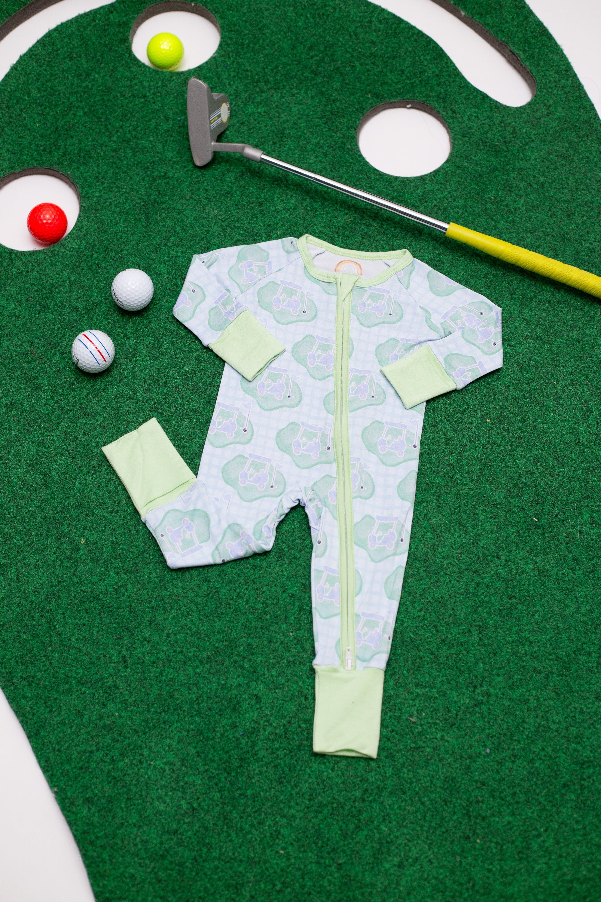 Golf Bamboo Zipper Romper