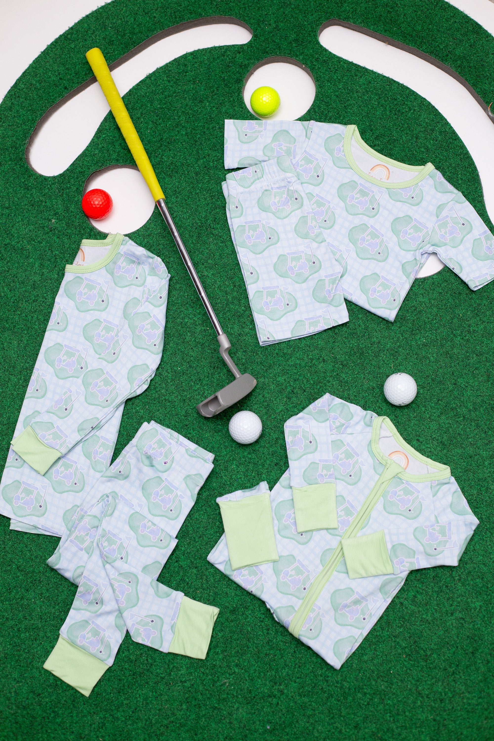 Golf Bamboo Zipper Romper