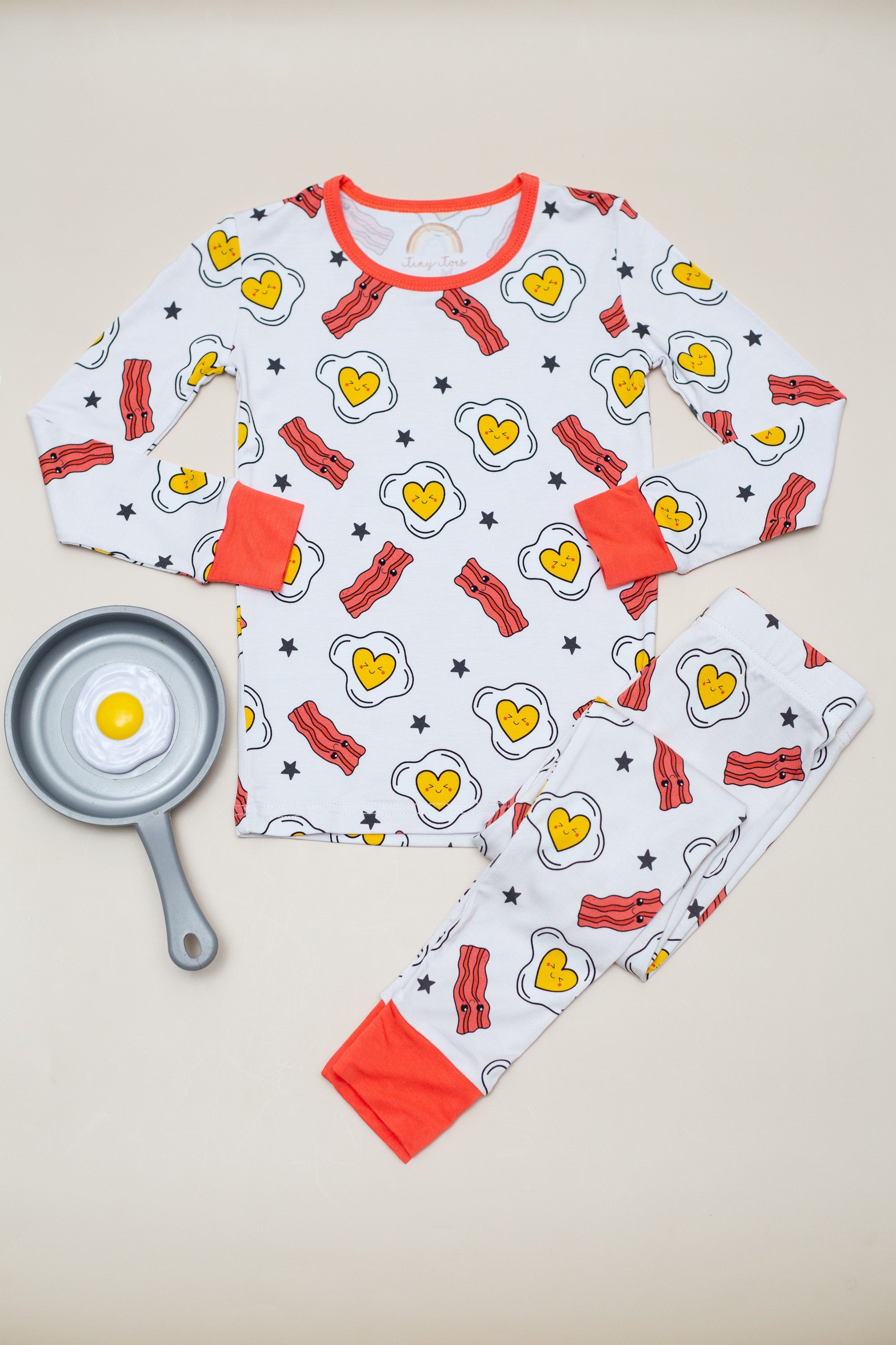 Eggs & Bacon Bamboo Toddler 2 Piece Set