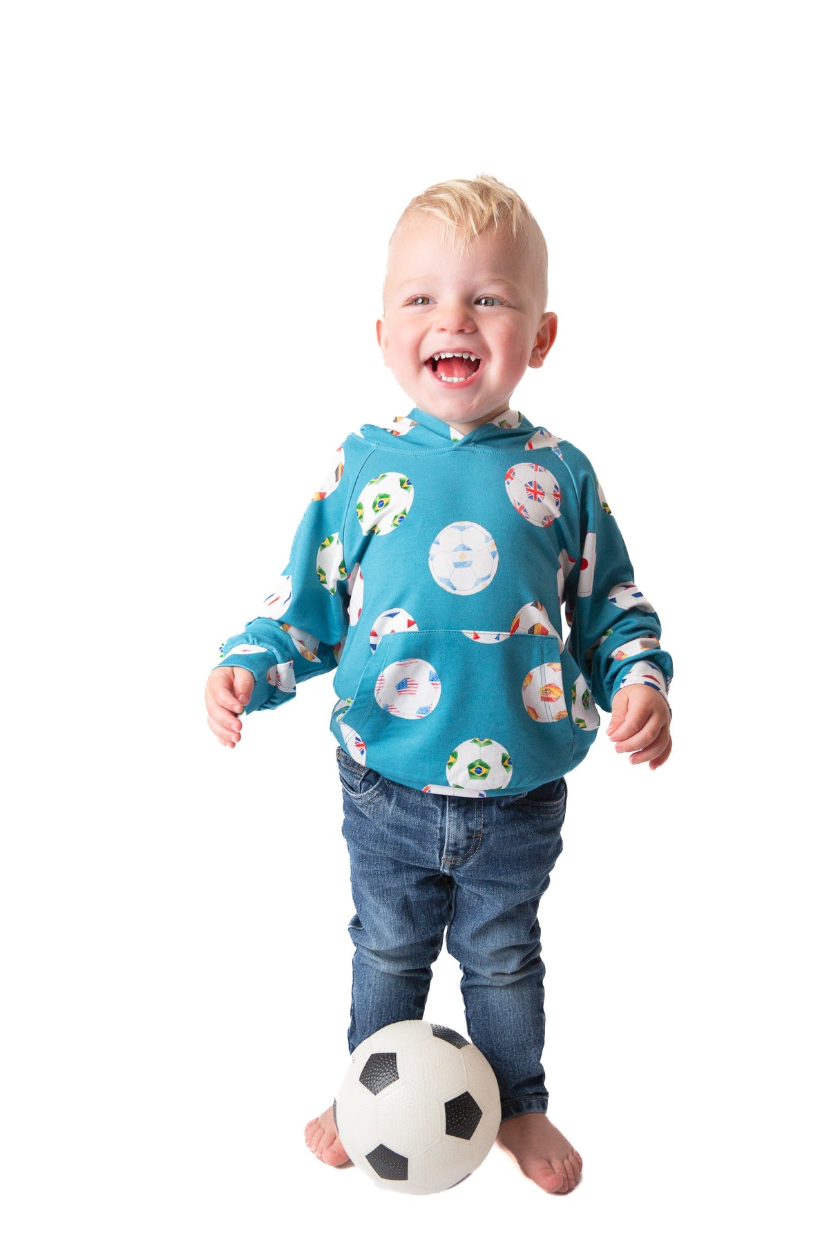My First Soccer Outfit Bamboo Soccer Hoodie | Unisex Kids Hoodie Ages 18m–6y