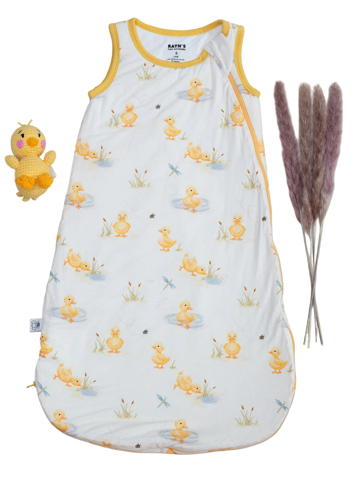 My First Waddle Bamboo Sleep Sacks- Duck Print Double Zip
