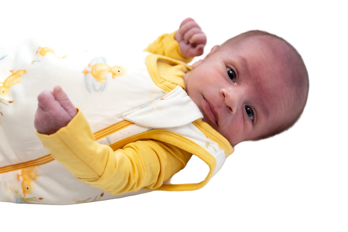My First Waddle Bamboo Sleep Sacks- Duck Print Double Zip