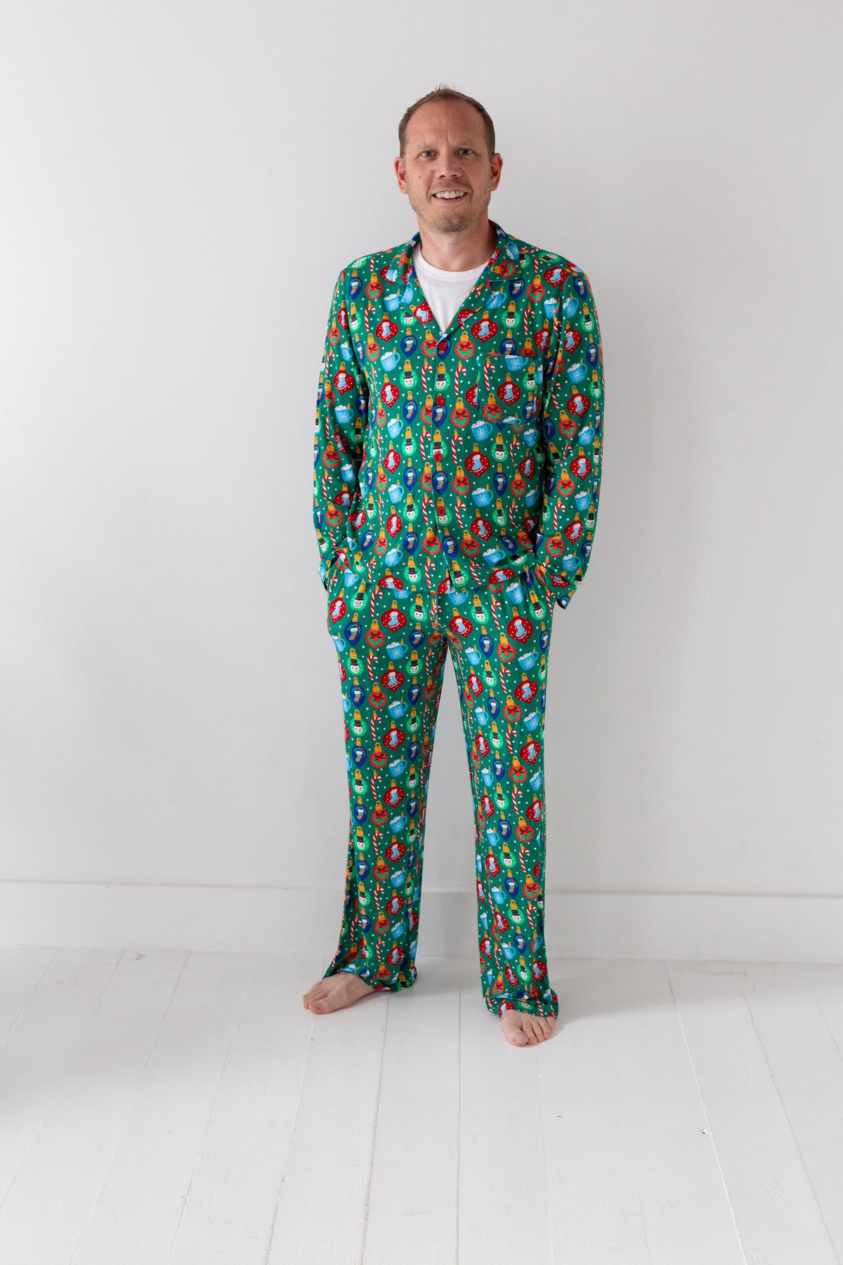 My First Christmas Bamboo Pajamas- Men 2 Piece