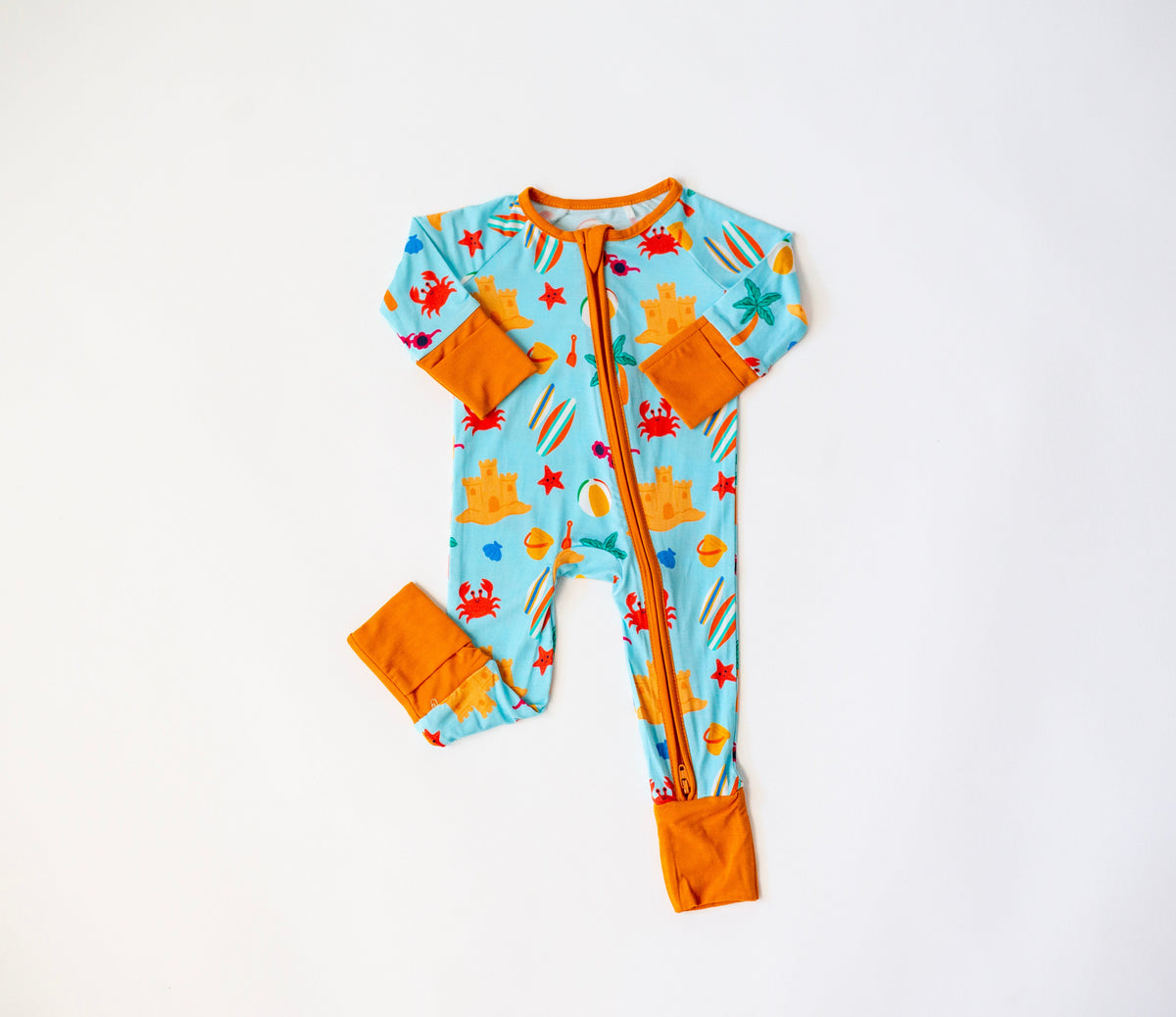 My First Beach Day:bamboo Onesies,soft, Ocean-themed Baby Outfit