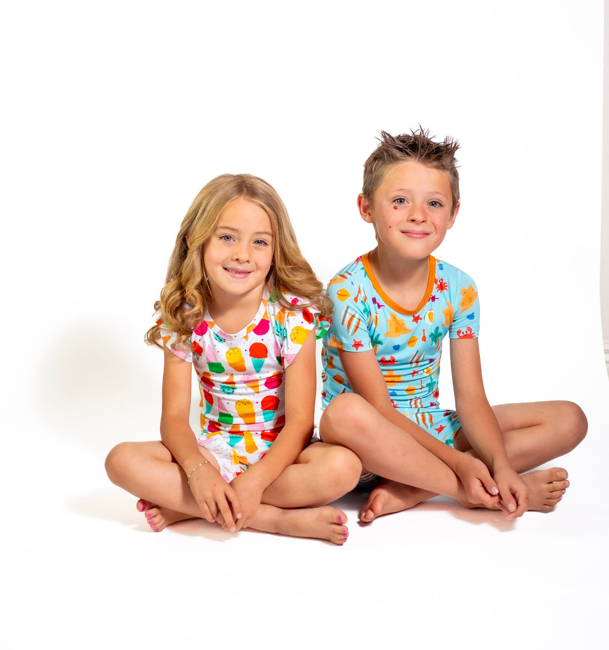 Beach Short Pajamas For Kids | Lightweight Summer Sleepwear |