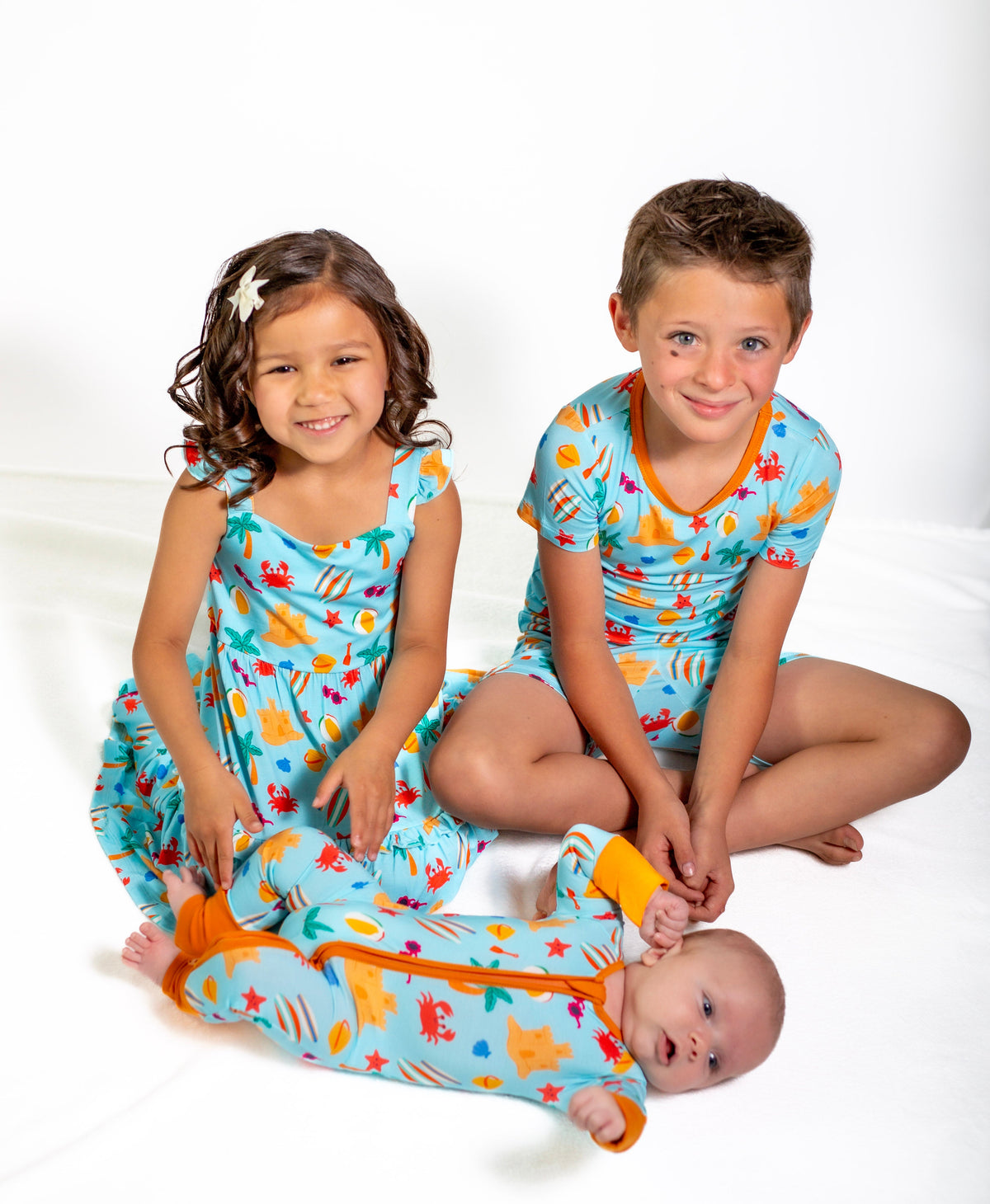 Beach Short Pajamas For Kids | Lightweight Summer Sleepwear |