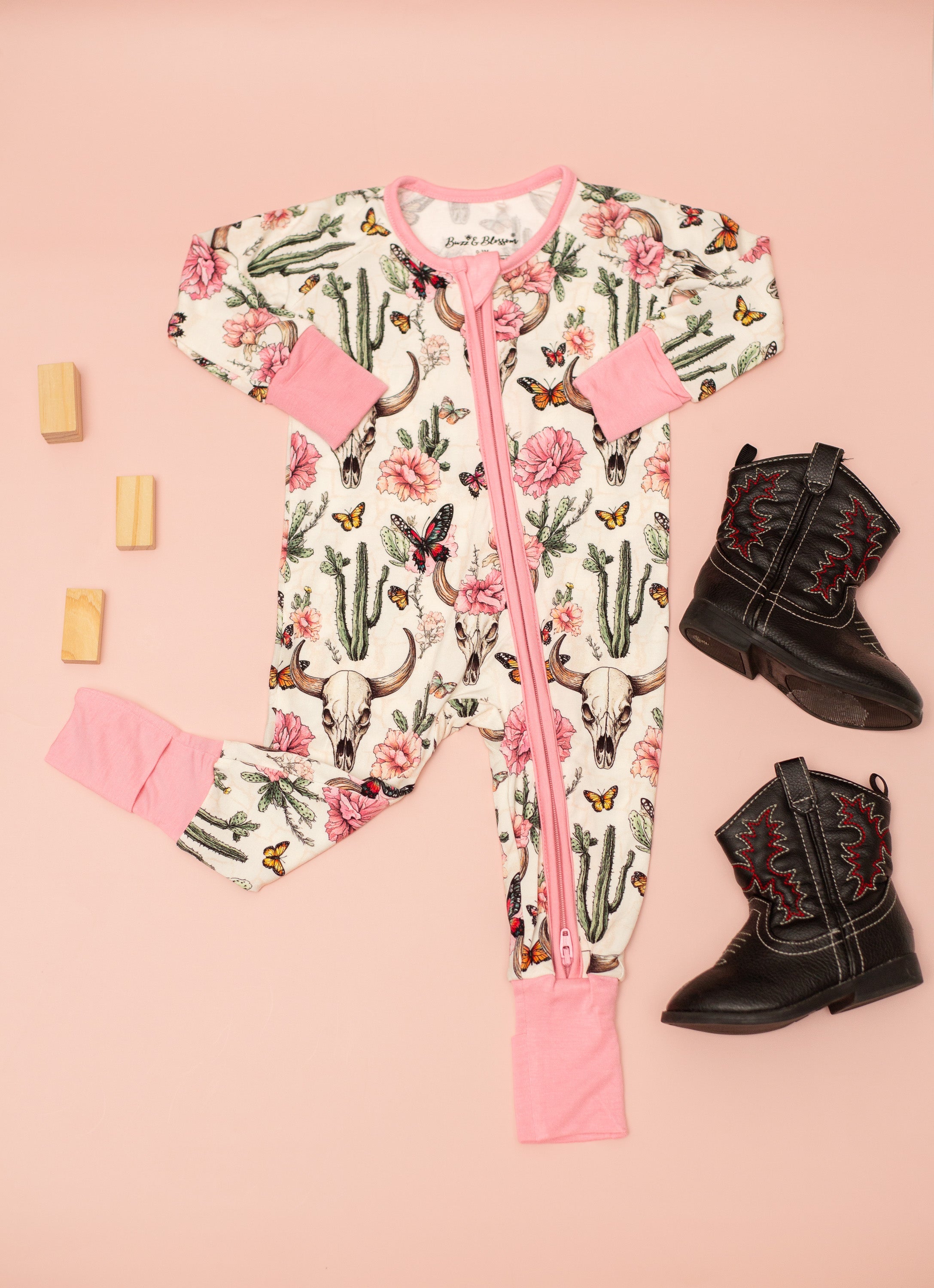 Blush & Bone Convertible Footie
