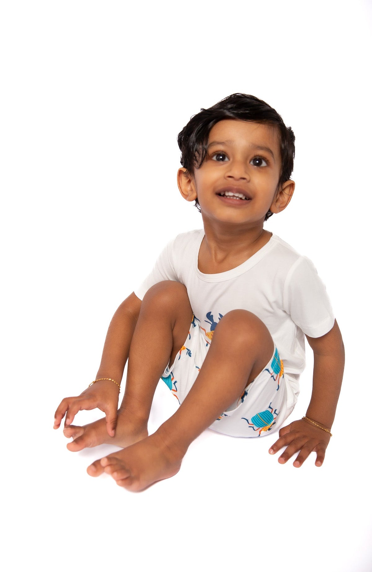My First Beetle Bonanza™ Bamboo Shorts Set/blue Beetle