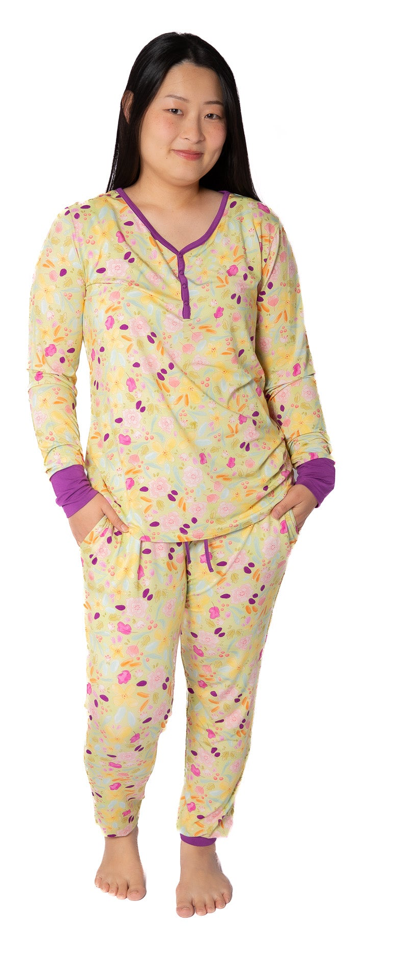 My First Bloom Women’s Bamboo Pajamas | Jogger Set