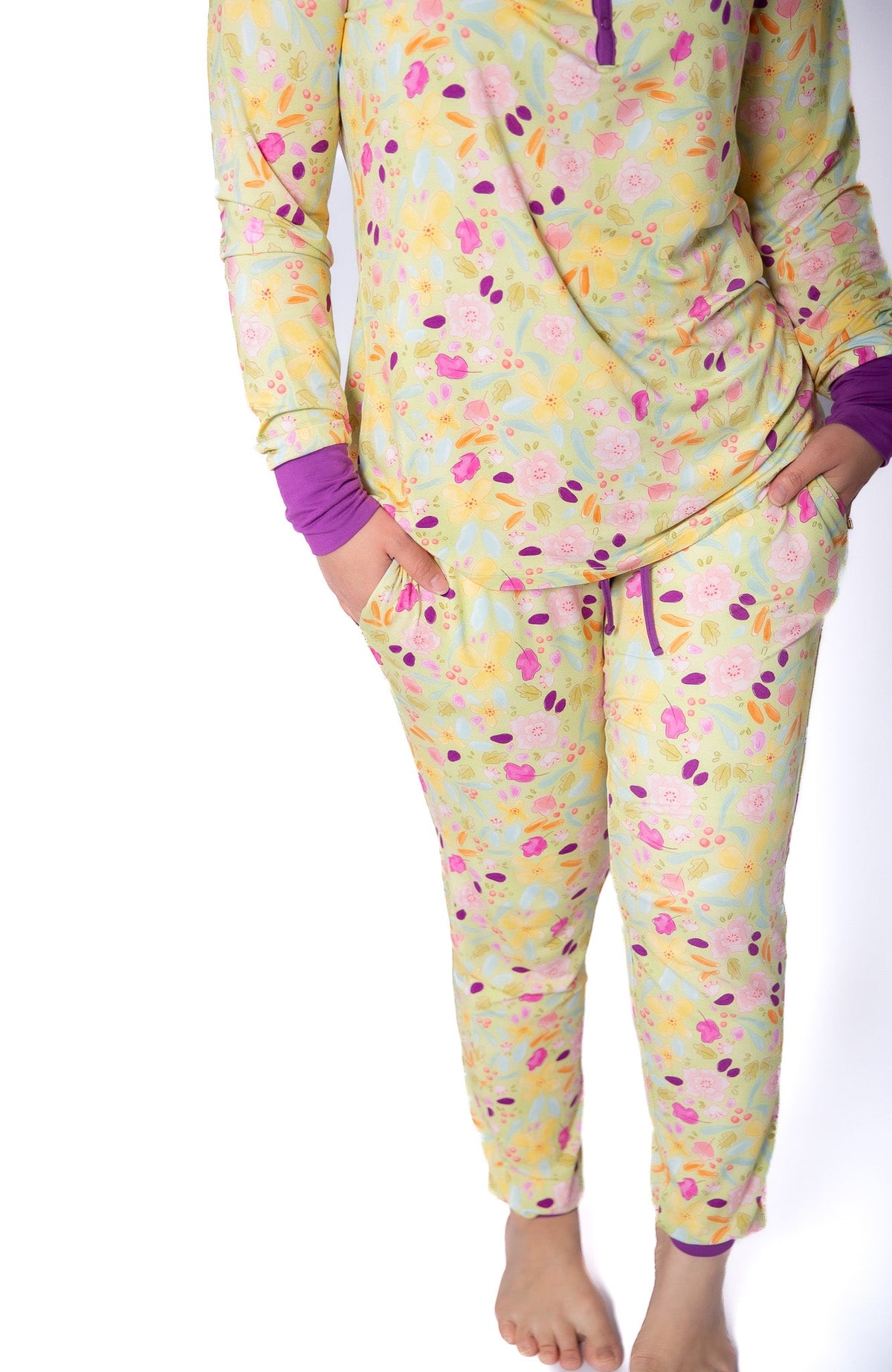 My First Bloom Women’s Bamboo Pajamas | Jogger Set