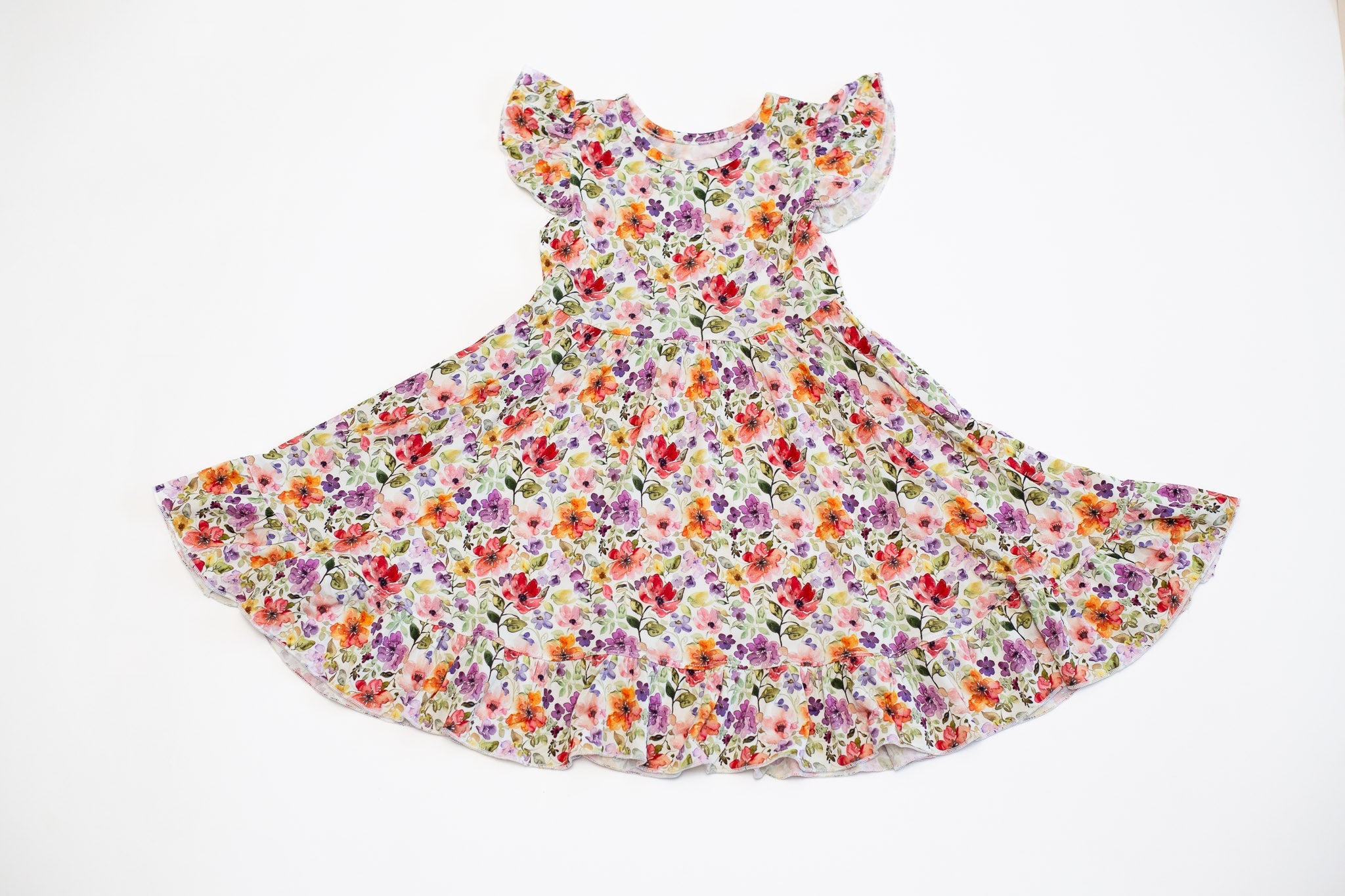 Watercolor Floral Twirl