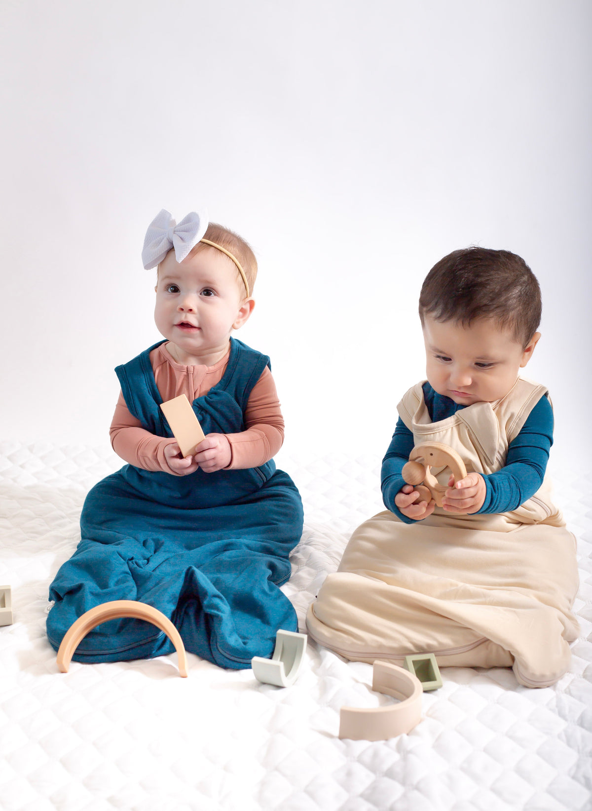 Solid Sleep Sack Bamboo Double Zip Baby Sleep Sack | Wearable Blanket