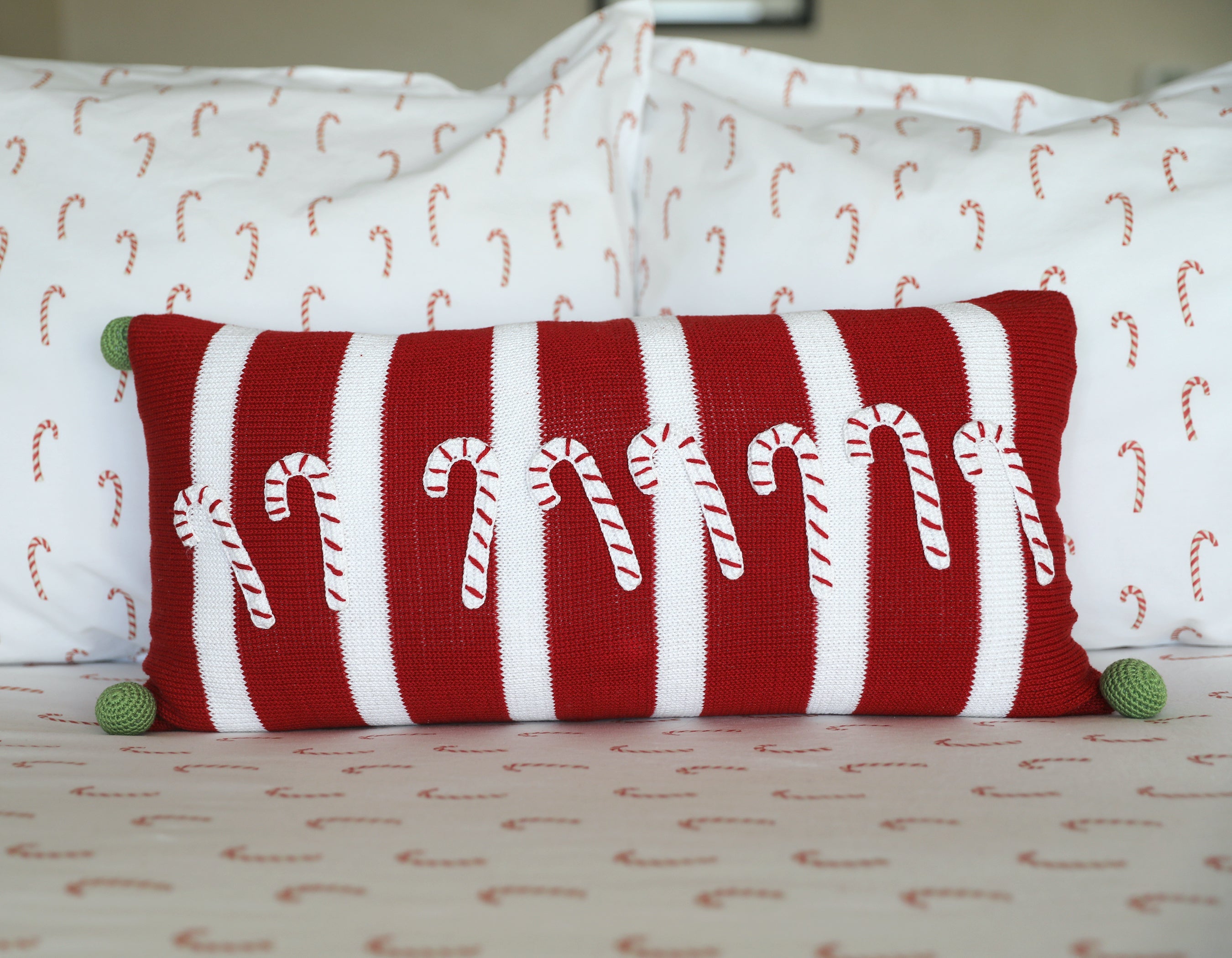 Candy Cane Lumbar Pillow