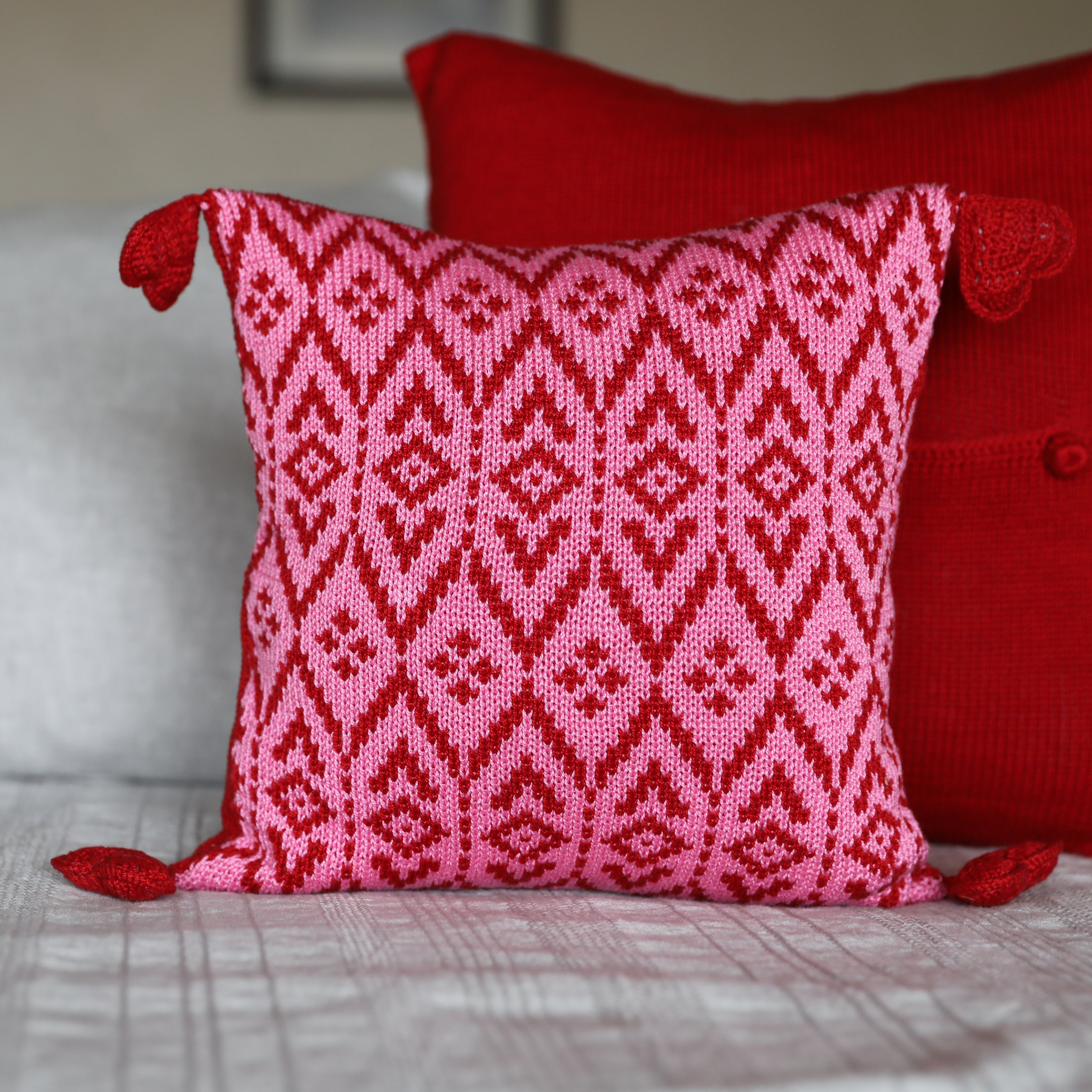 Heart Tassel 10" Pillow