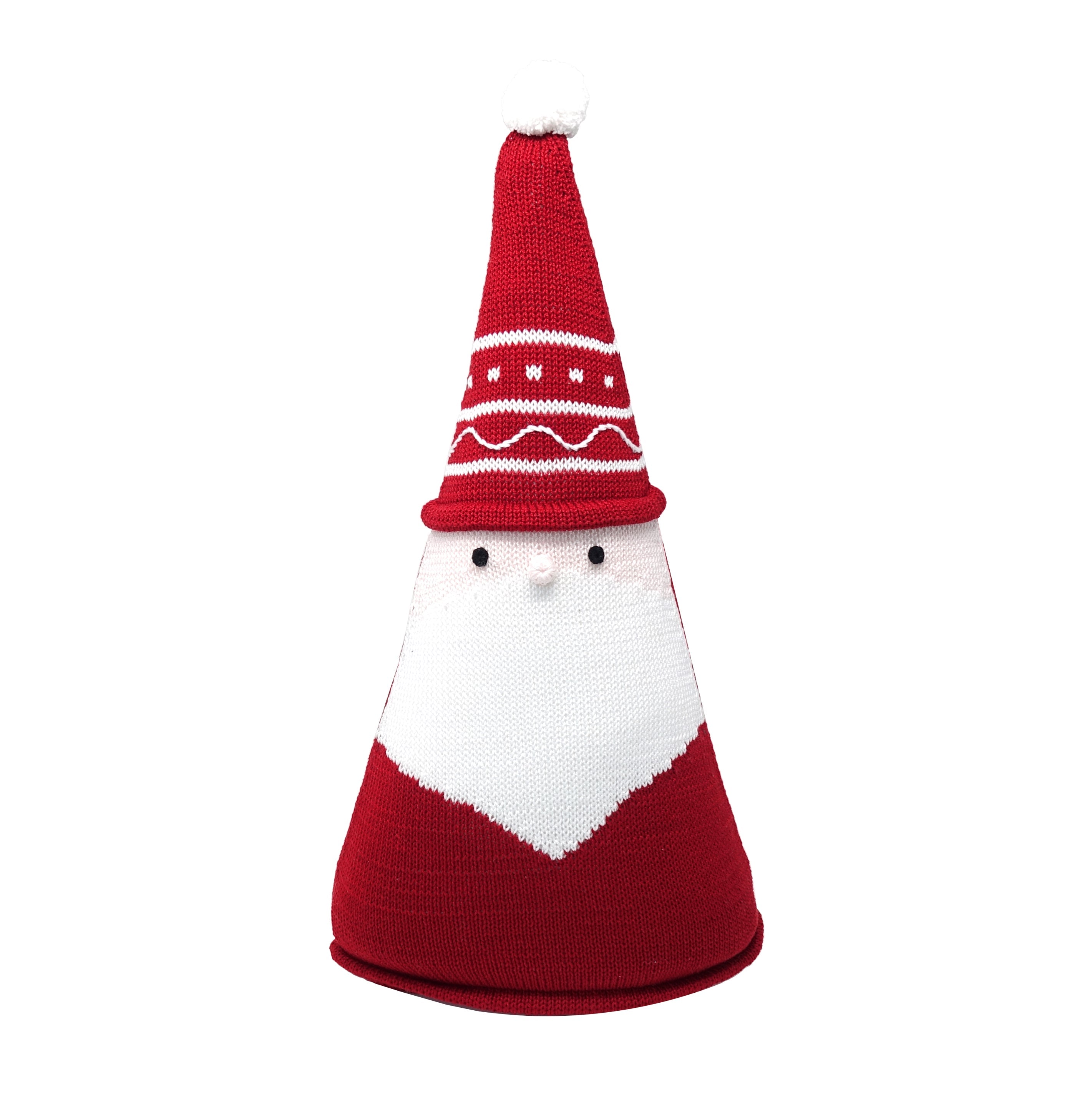 Santa Cone Pillow, 15", Red