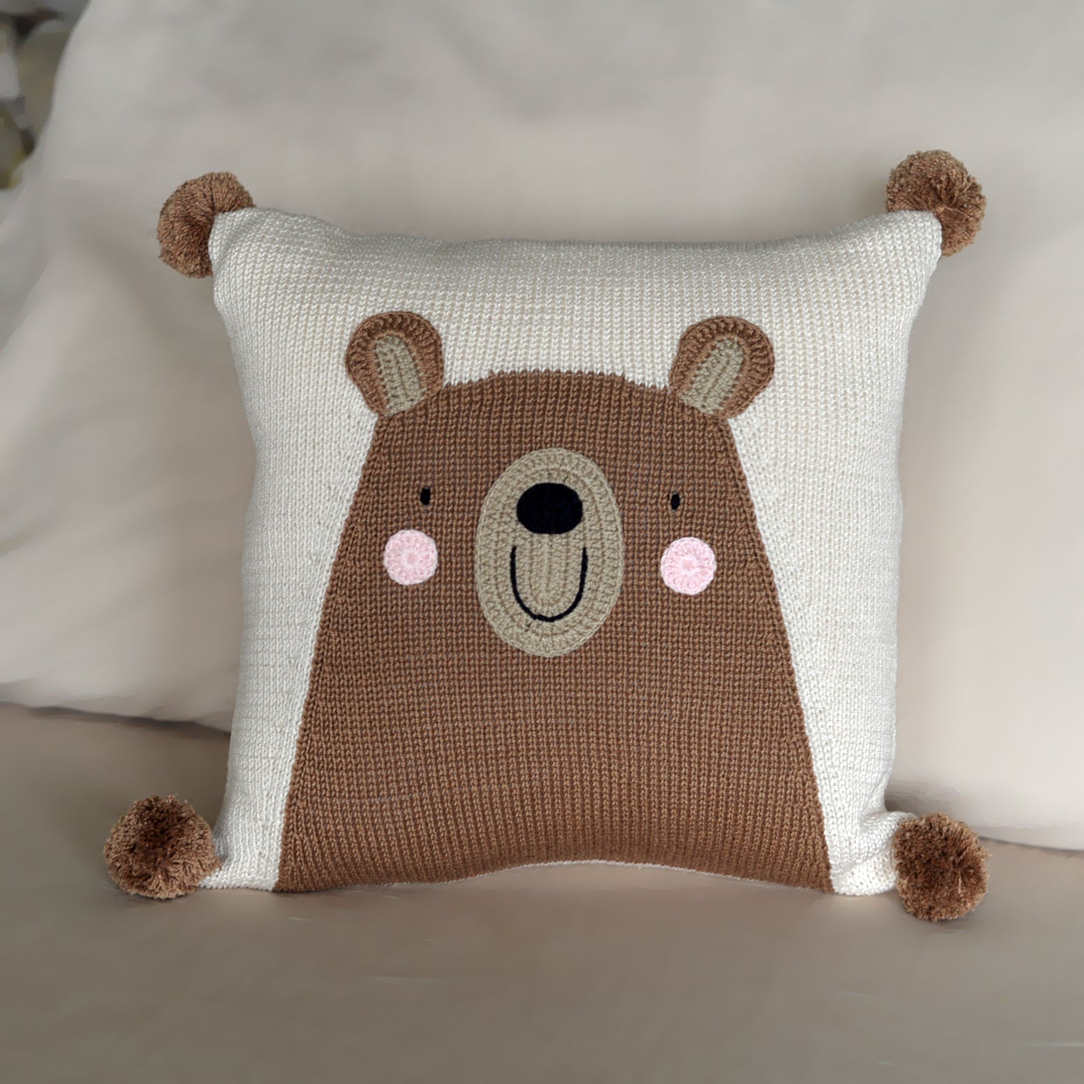 Teddy Bear Pillow 10"