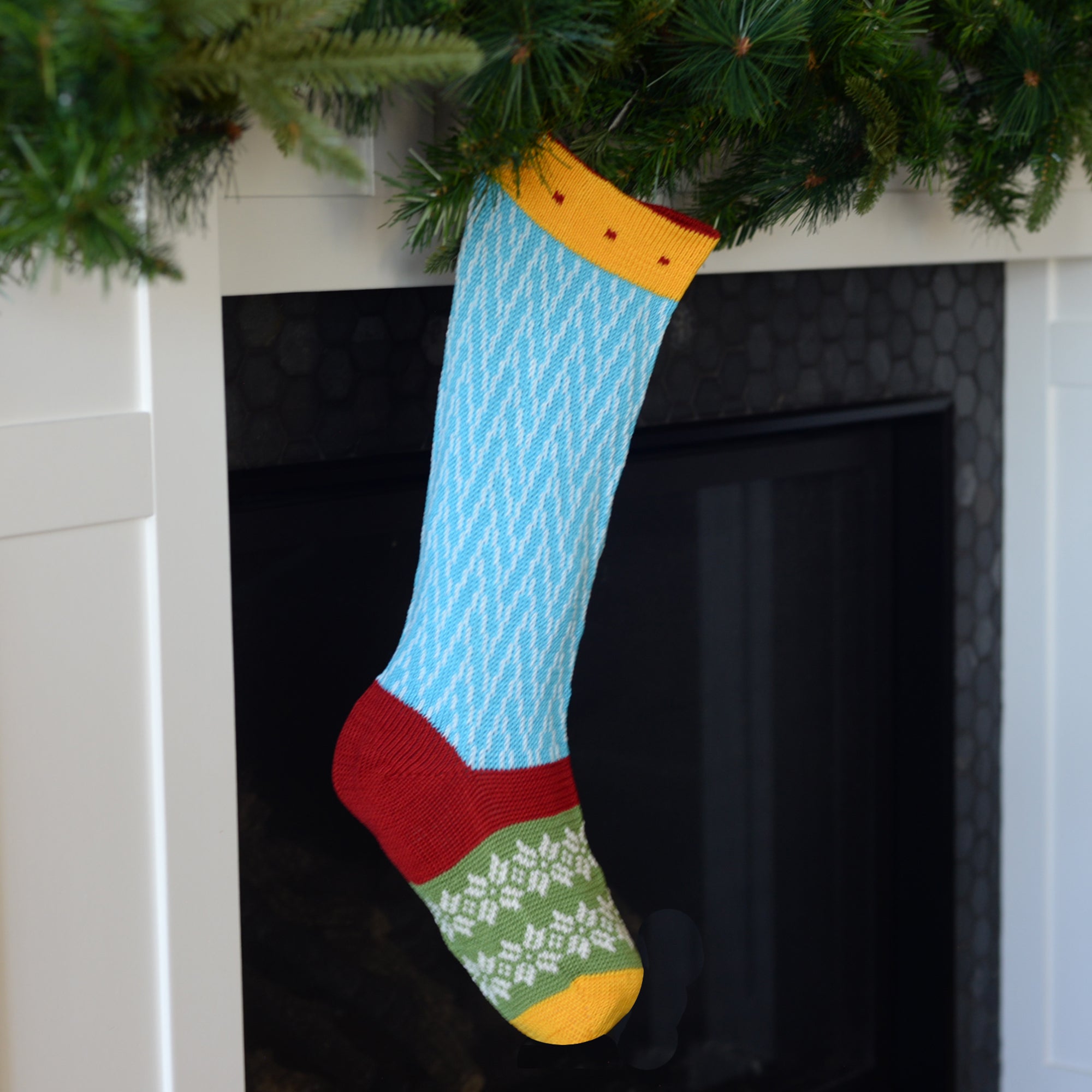 Colorful Stocking, Blue