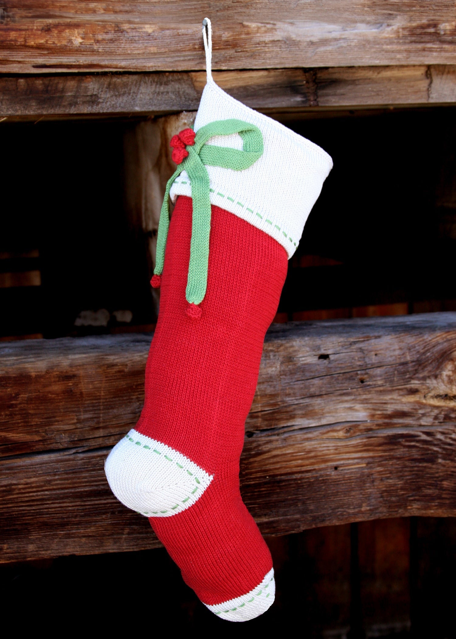 Bow Stocking, Red