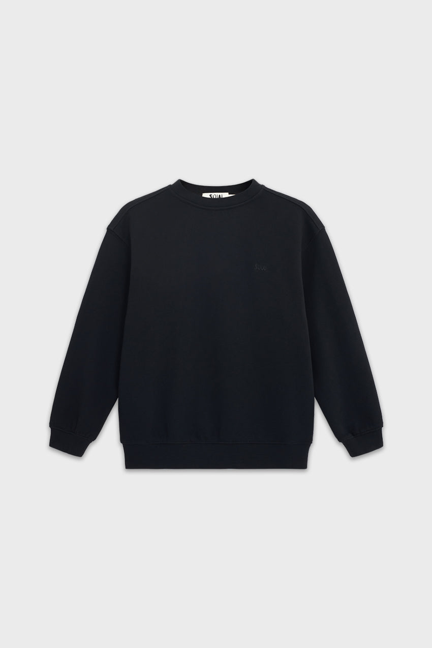 Relaxed Cotton Sweatshirt With Embroidery