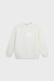 Relaxed Organic Fleece Sweatshirt With Sow Print