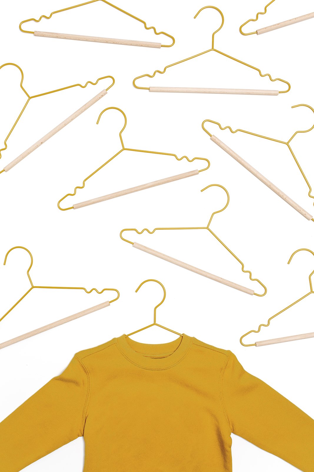 Kids Top Hangers In Mustard