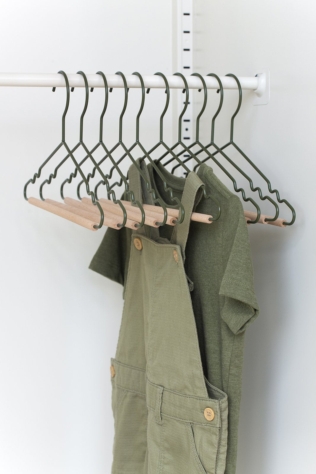 Kids Top Hangers In Olive