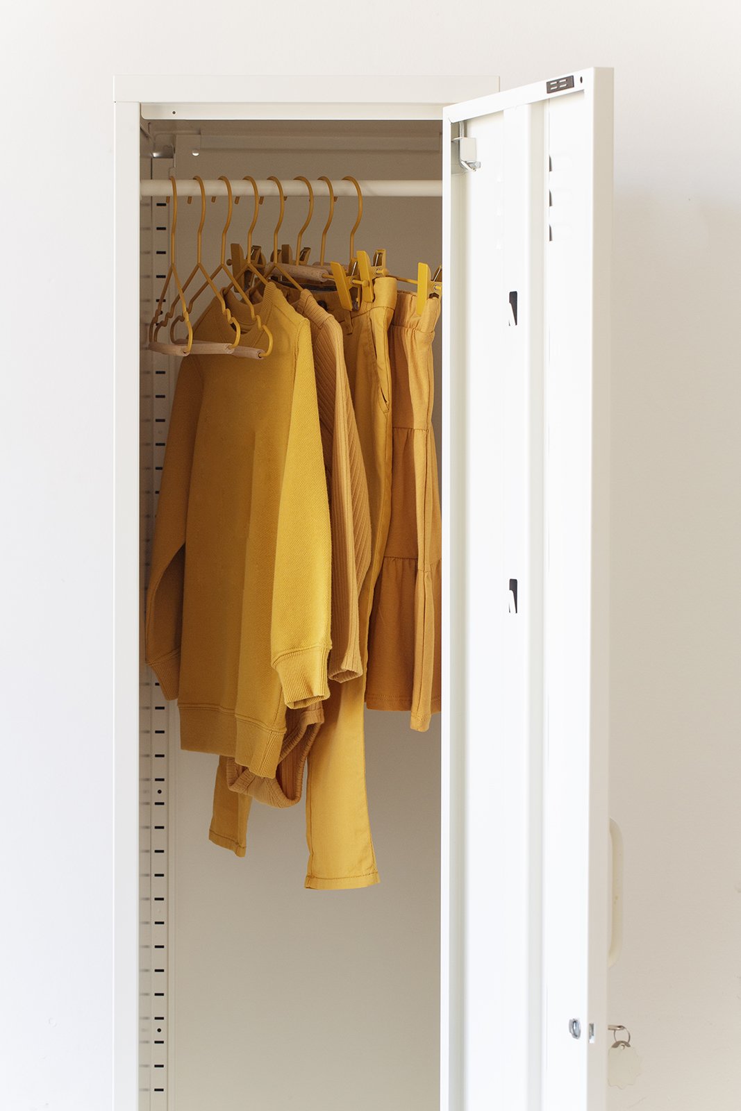 Kids Clip Hangers In Mustard