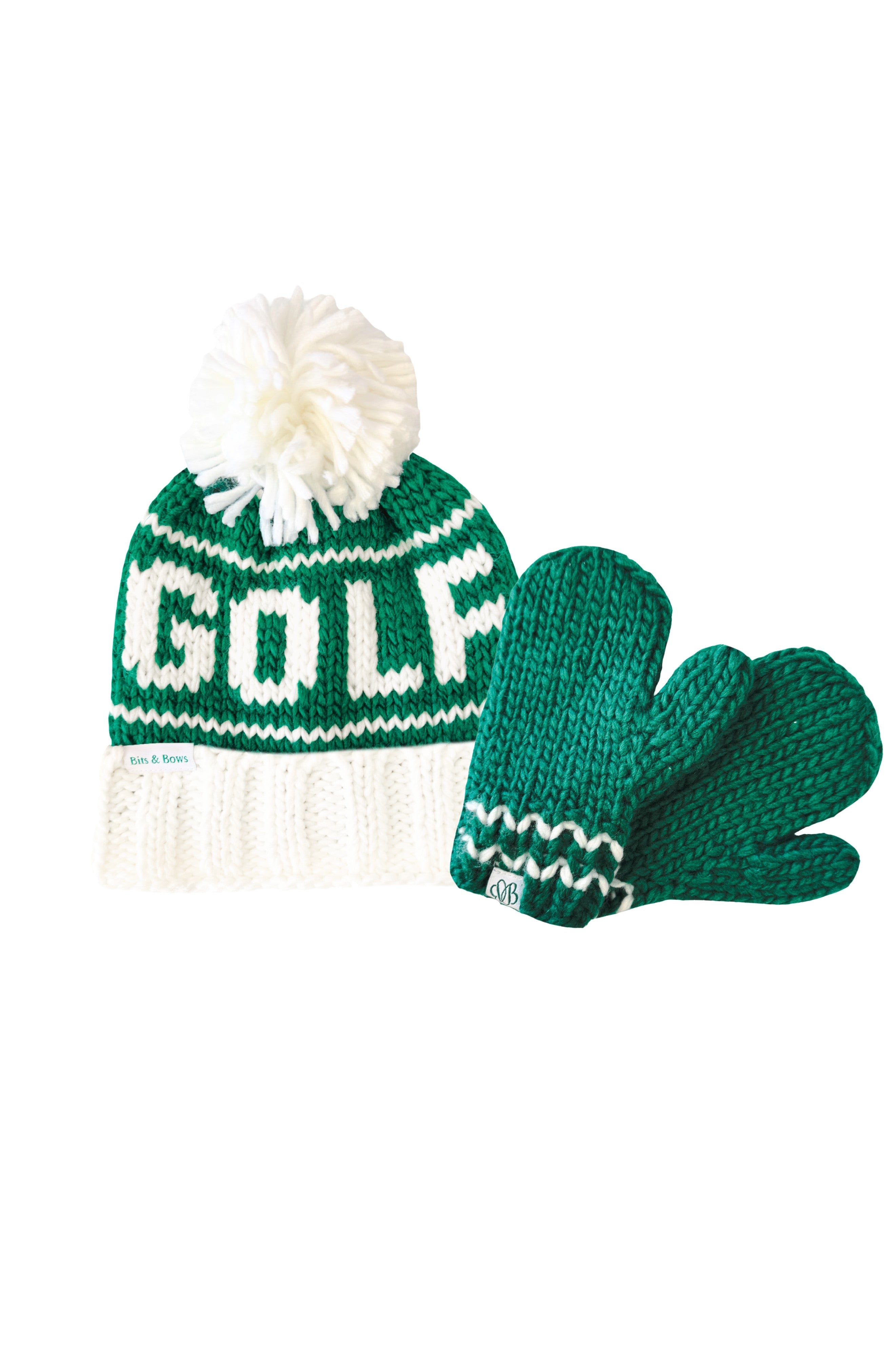 Golf Bobble Hat, Green