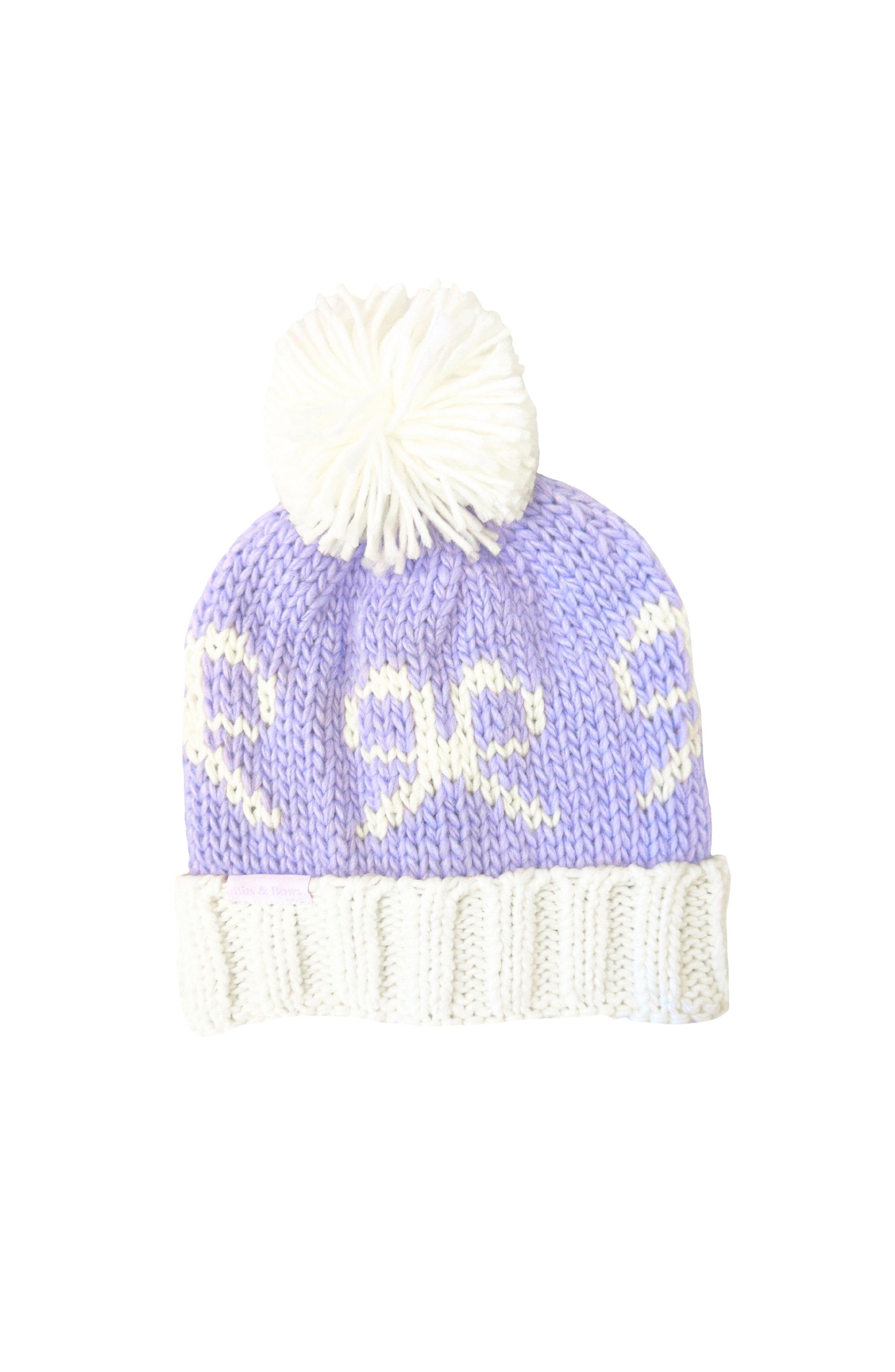 Lavender Bows Bobble Hat