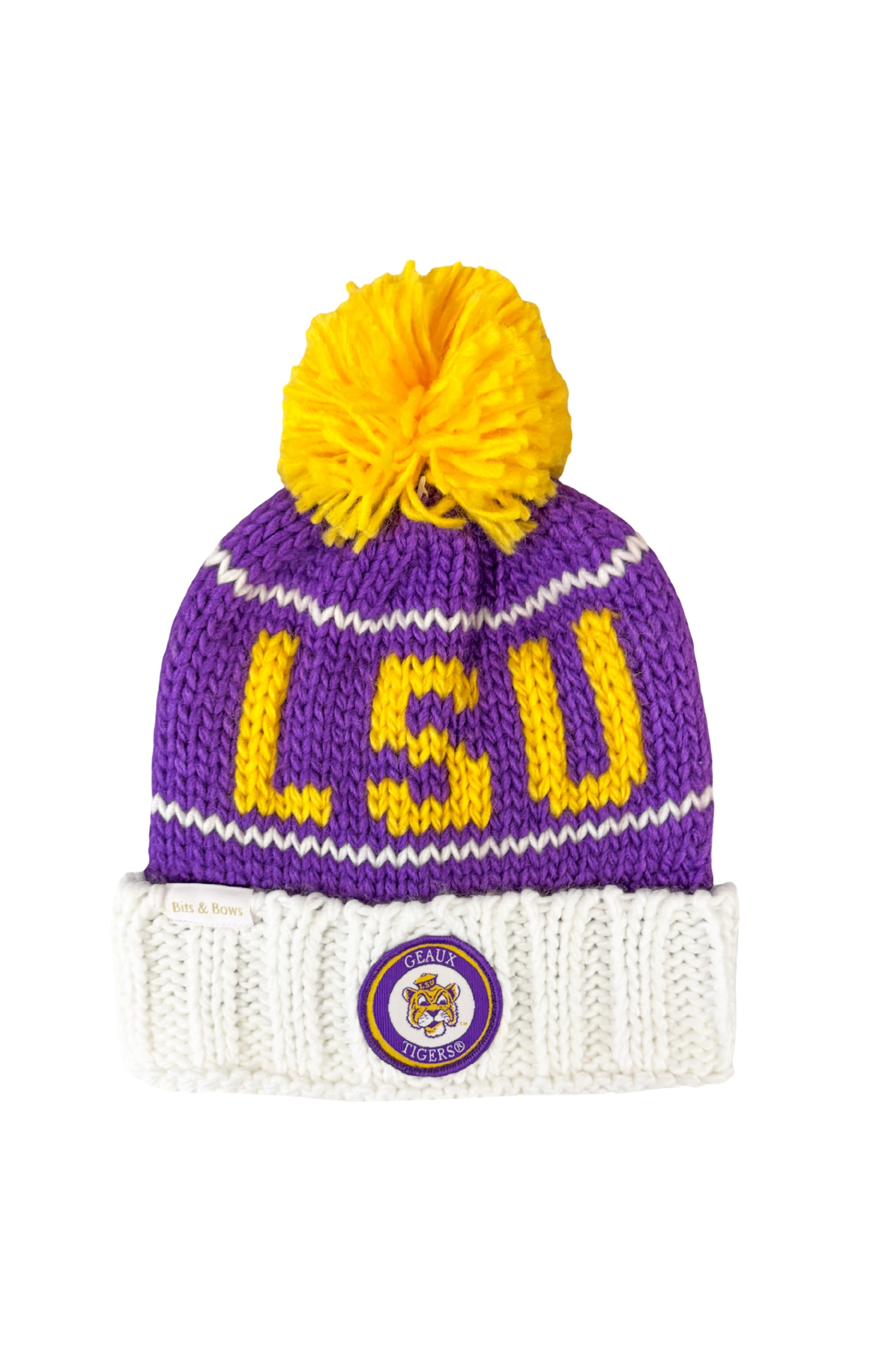 Officially Licensed Lsu Tigers Bobble Hat (baby, Toddler, Kid)