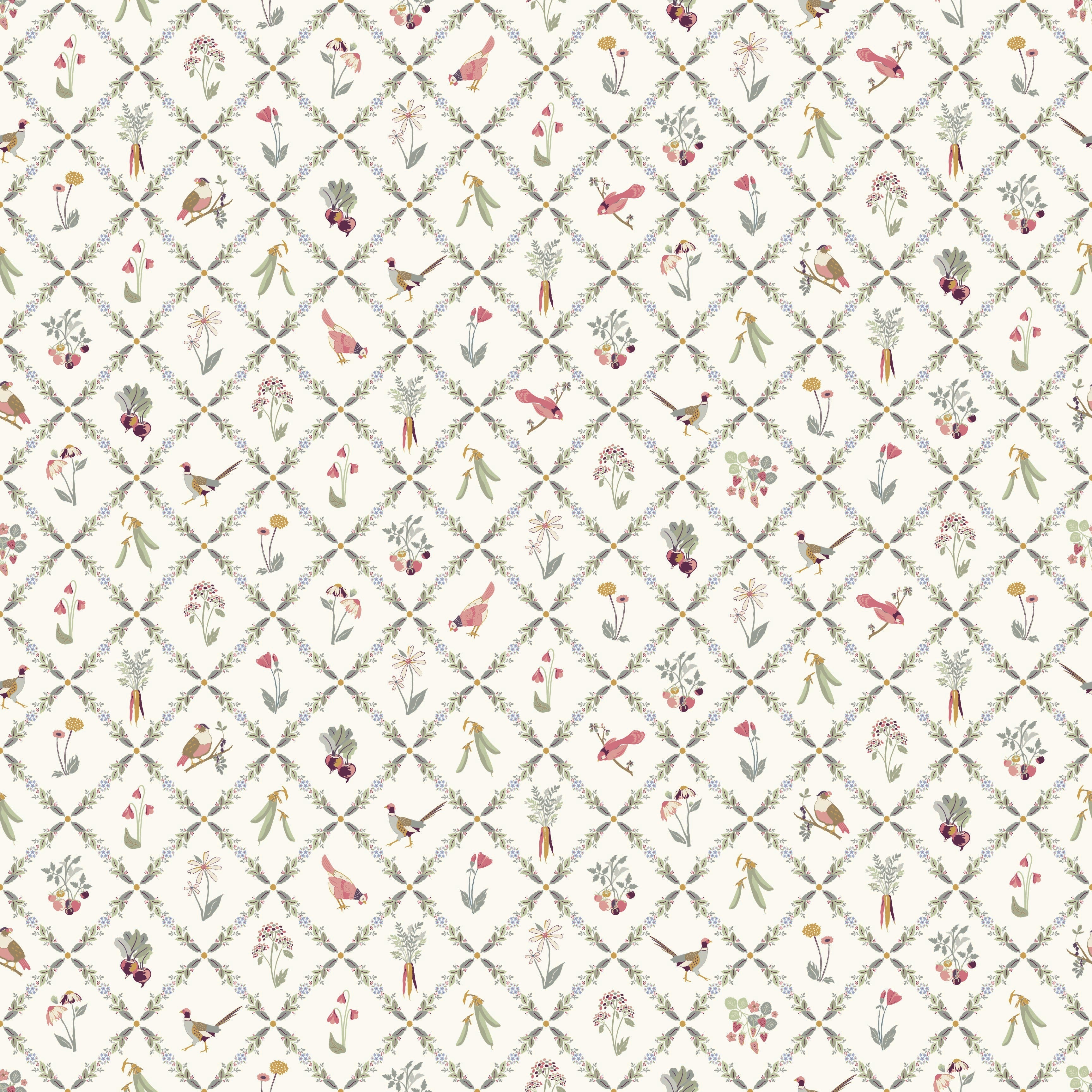 Kacie Wallpaper By Linen And Paper Design