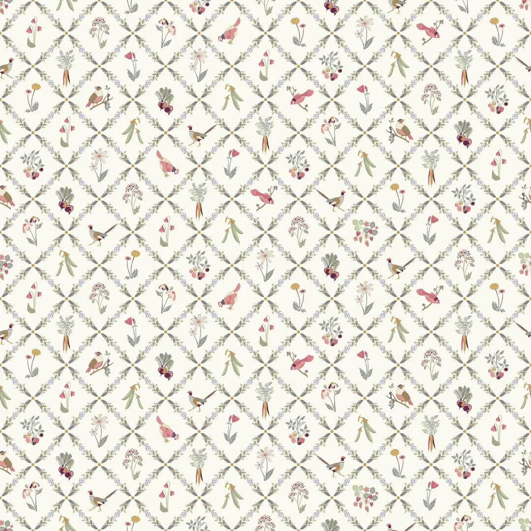 Kacie Wallpaper By Linen And Paper Design