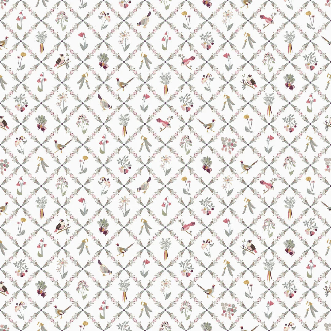 Kacie Wallpaper By Linen And Paper Design