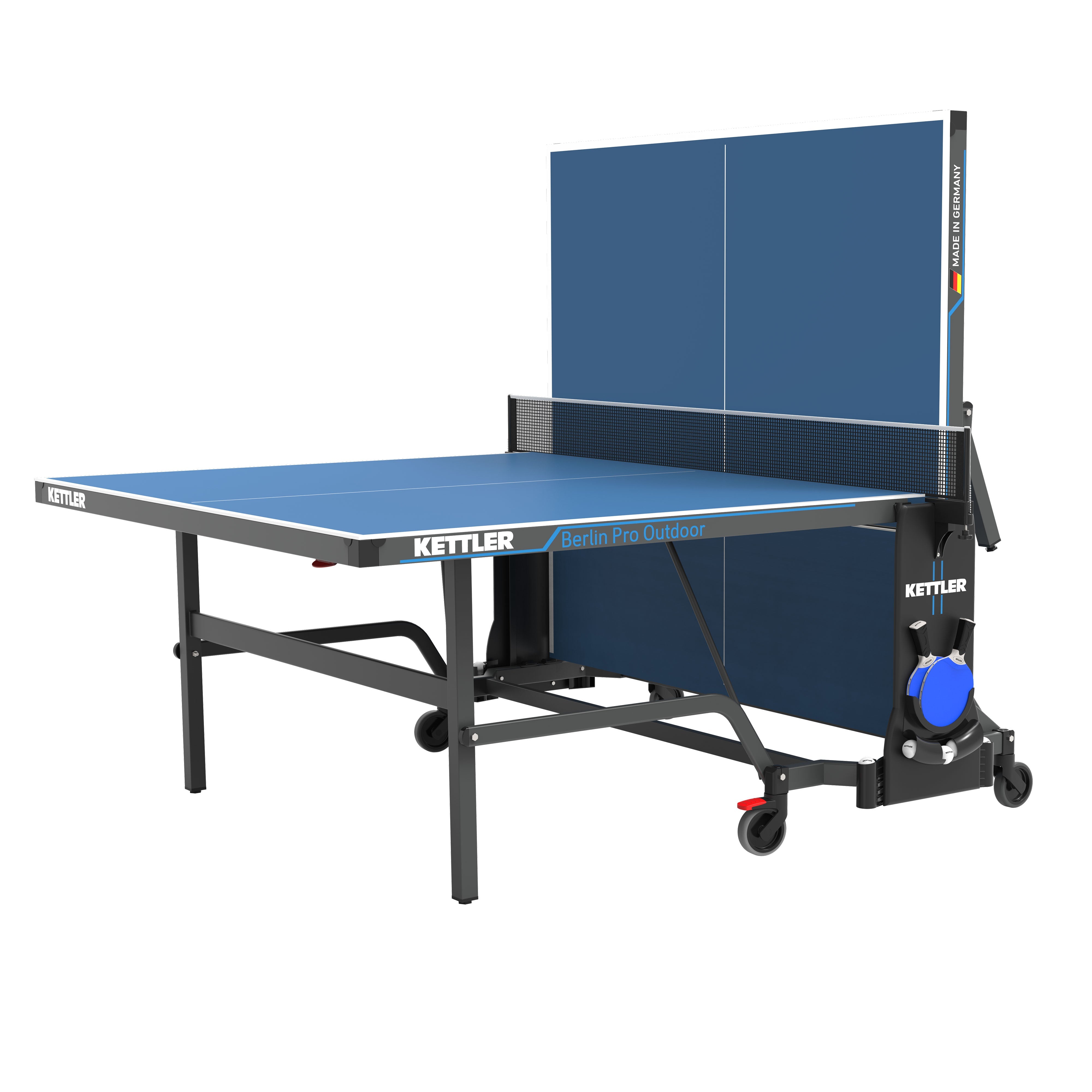 Berlin Pro Outdoor Table Tennis Table 4-Player Bundle