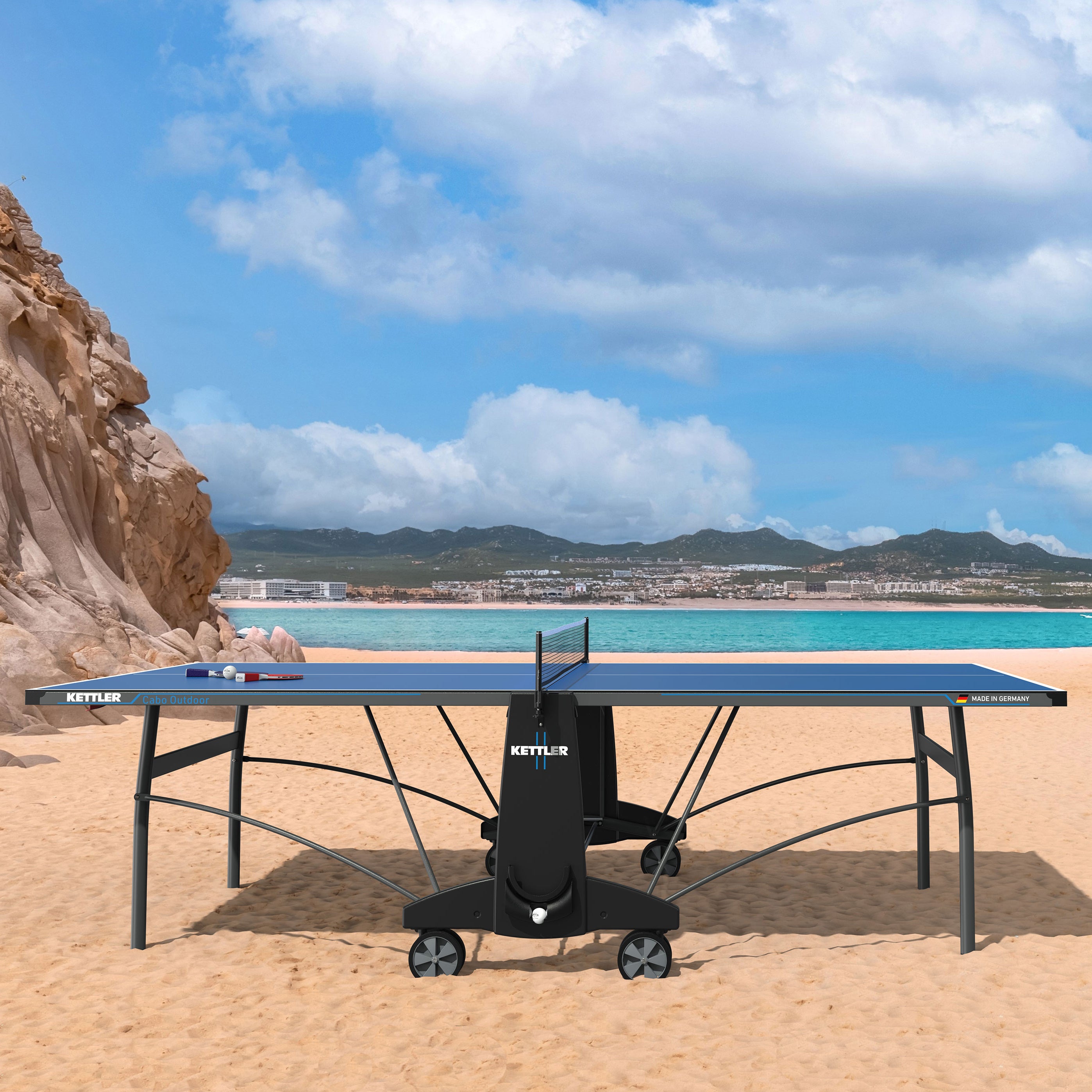 Cabo Outdoor Table Tennis Table 2-Player Bundle