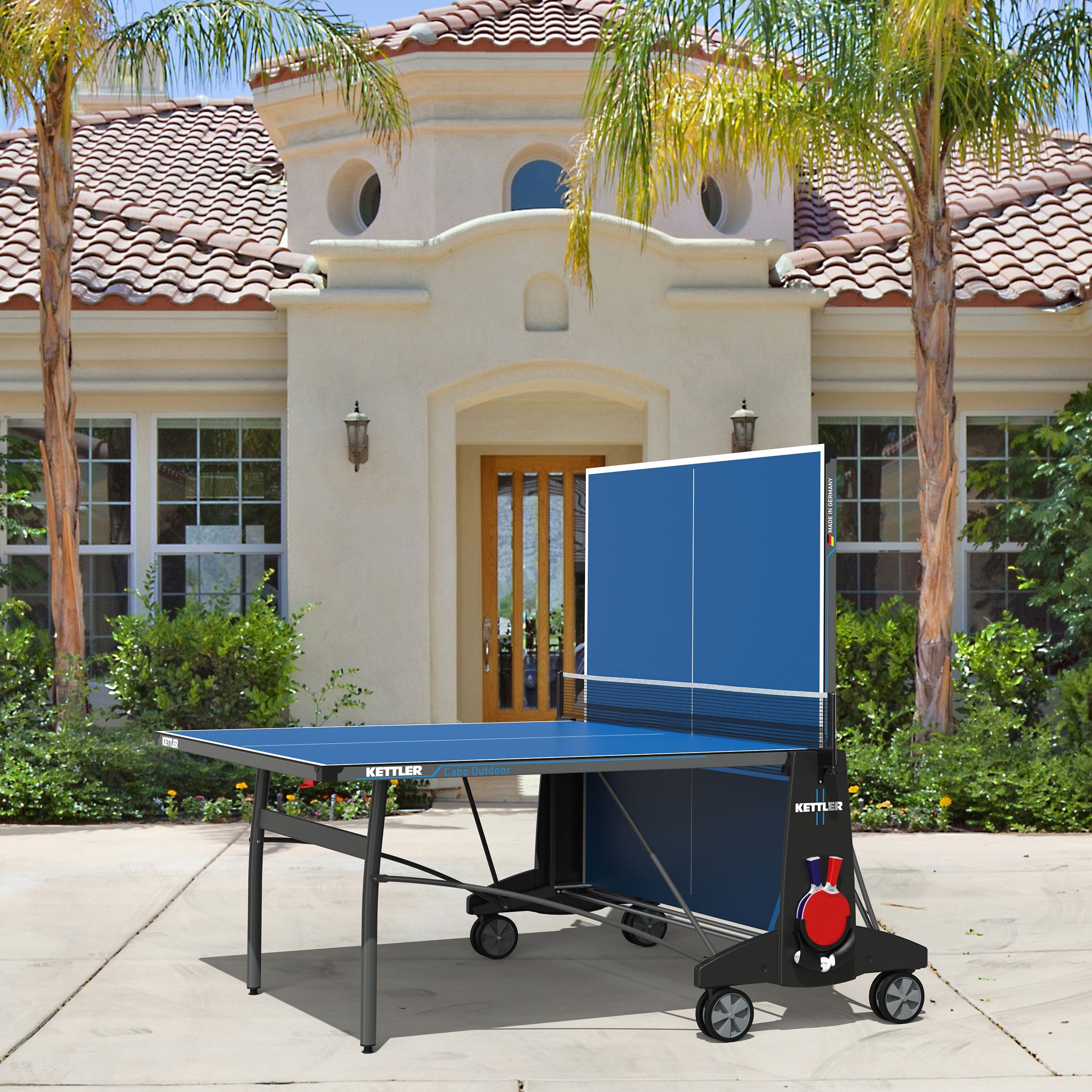 Cabo Outdoor Table Tennis Table 2-Player Bundle