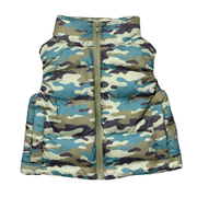 Boys Puffer Vest In Camouflage