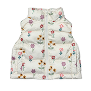 Girls Puffer Vest In Meadow Bloom