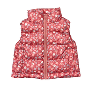 Girls Puffer Vest In Tiny Petals