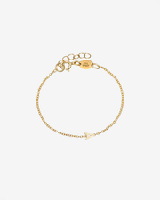 Kids 14k Gold Mini Initial Bracelet