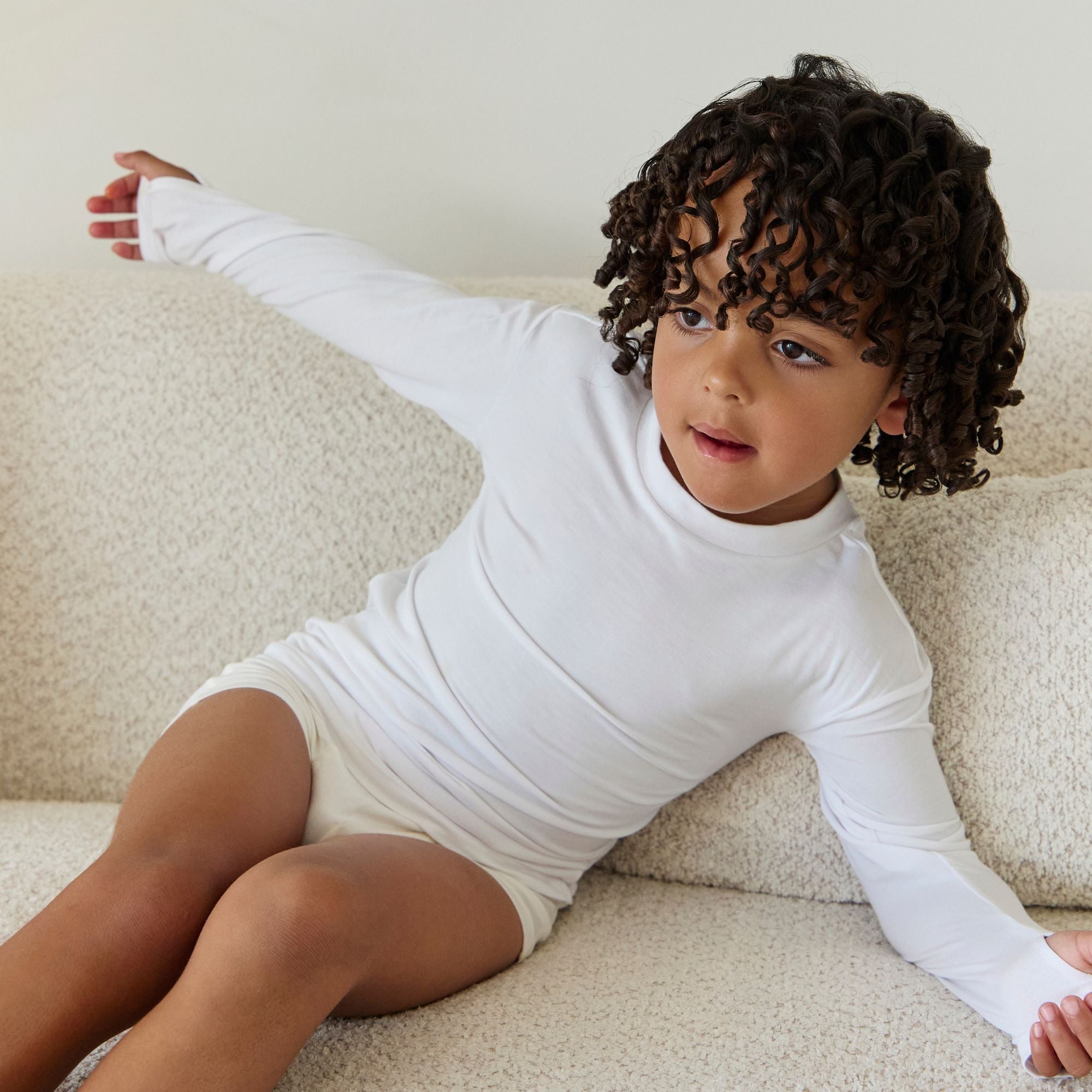 Kids’ Ultra Soft Tencel™ Micro Modal Long Sleeve Thumb-tee